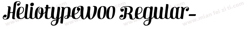 HeliotypeW00 Regular字体转换